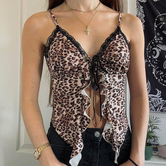 Helen – Sexy Sling à Motif Léopard