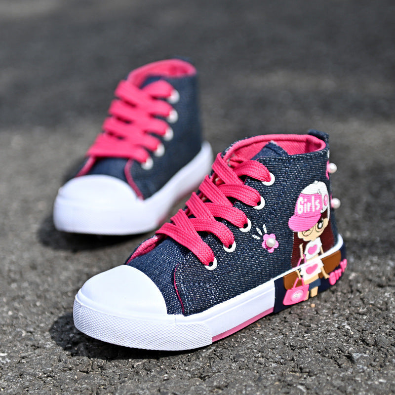 Wendy – Baskets en Toile pour Fille
