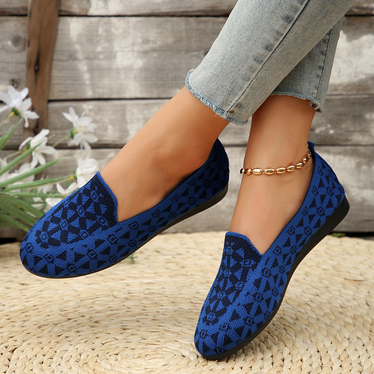 Danielle – Chaussons en Tricot Respirants pour Femmes