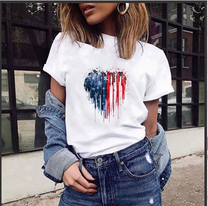 Tamara – T-shirt Décontracté à Manches Courtes et Col Rond