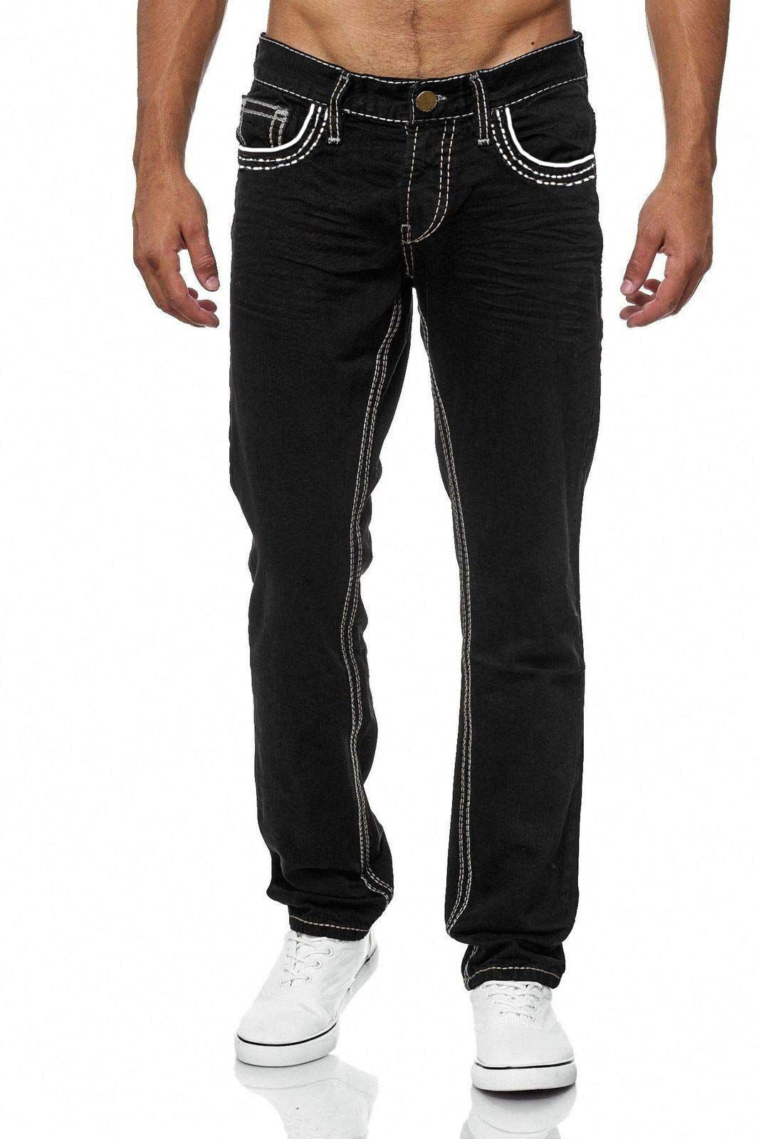 Julian – Jean pour homme avec poches, coupe droite, style business casual quotidien