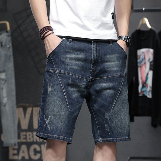 Albert – Dünne Stretch-Fünf-Punkt-Denim-Shorts