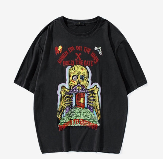 Scott – T-shirt à manches courtes avec franges