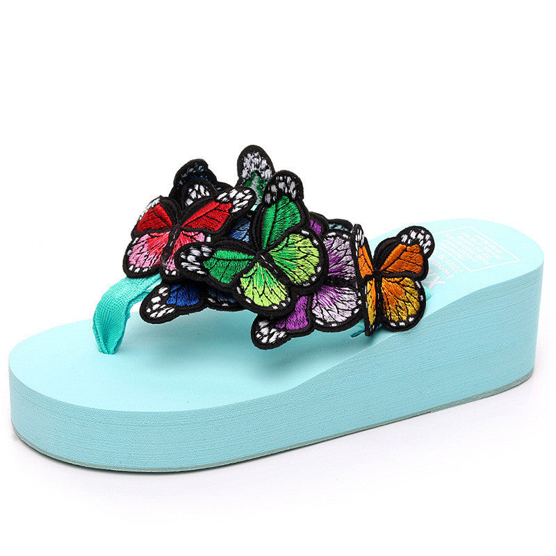 Danielle – Chaussons faits main pour femmes avec motif papillon