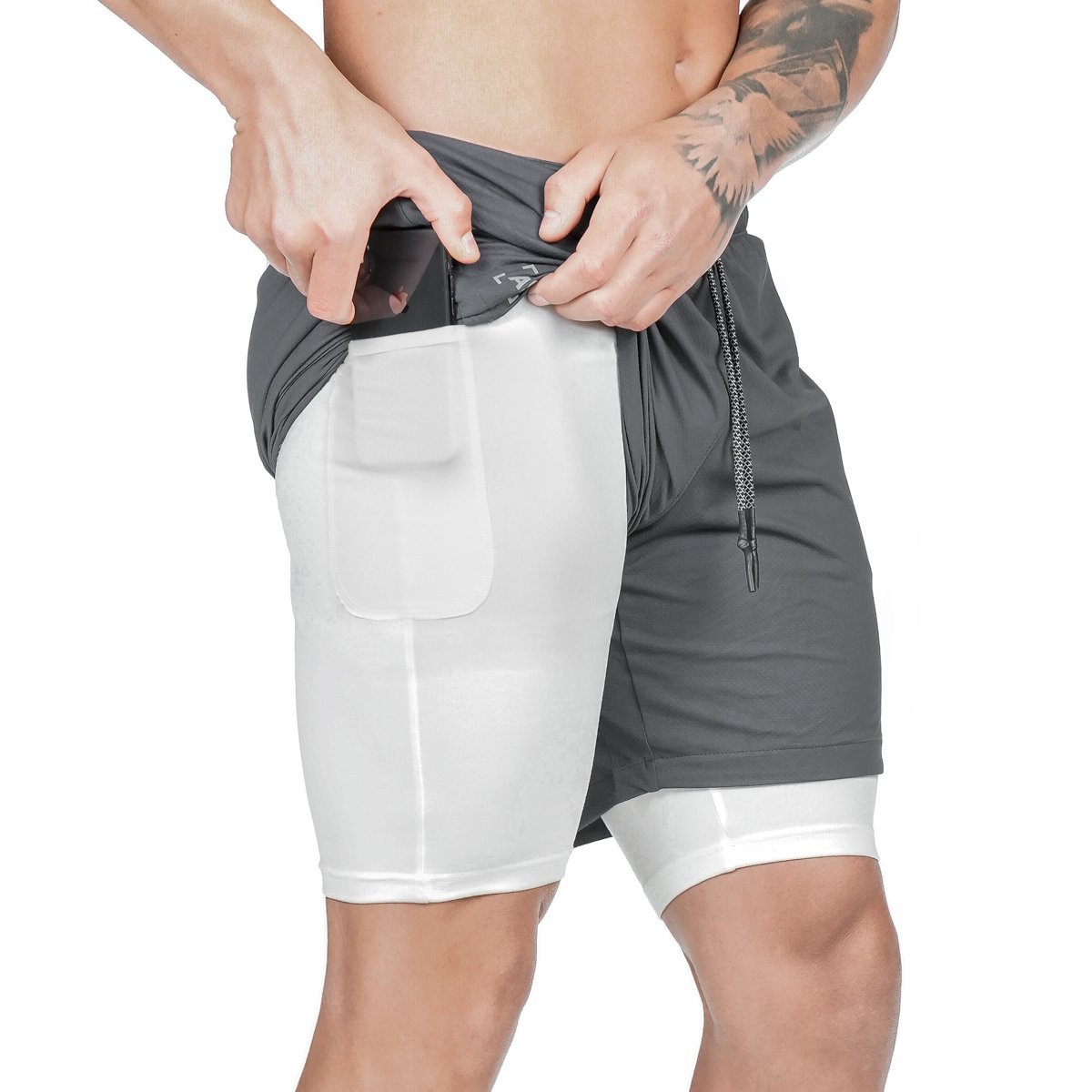 Garry – Kompressionsshorts mit Taschen