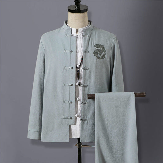 Ted – Costume Ethno Rétro avec Col Mandarin