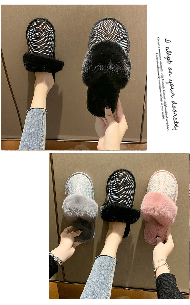Claire – Sandales plates pour femmes avec strass