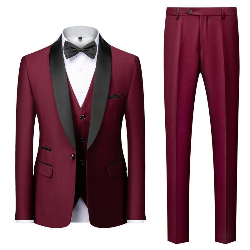 Ben – Costume trois pièces avec col fruité