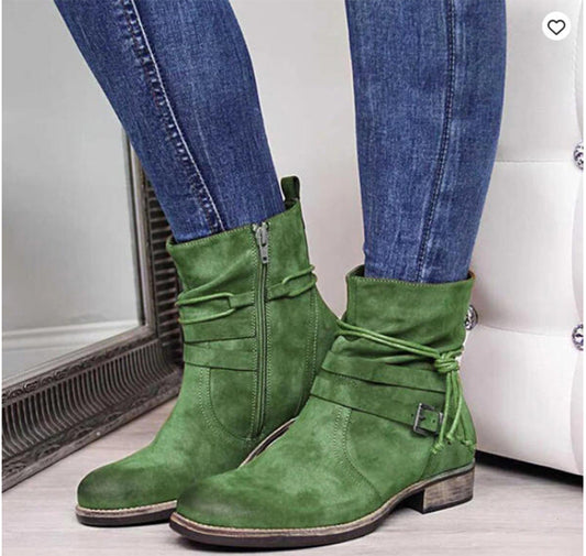 Nicola – Bottines Western Vegan avec Boucle