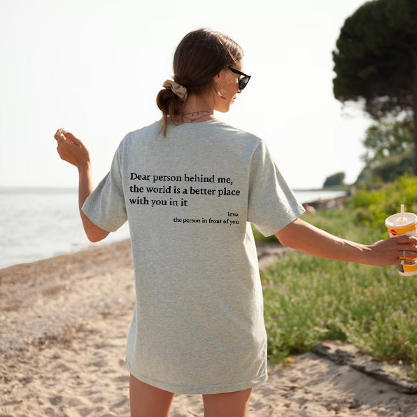 Sophie – T-shirt à col rond avec slogan