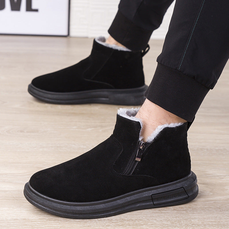 Bernard – Bottes d'hiver chaudes avec polaire et fermeture éclair latérale