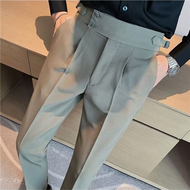 Tim – Pantalons d'affaires britanniques pour hommes