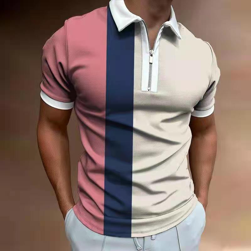 Frederick – Polo à Rayures pour Homme avec Manches Courtes