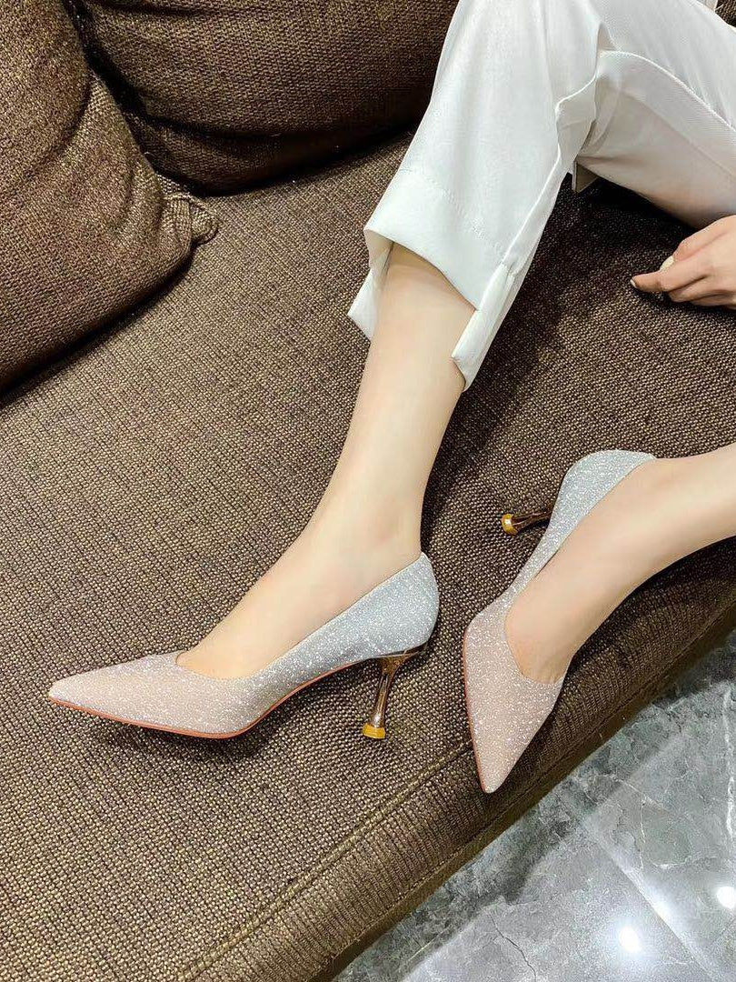 Samantha – Stilettos en Cristal avec Bout Pointu