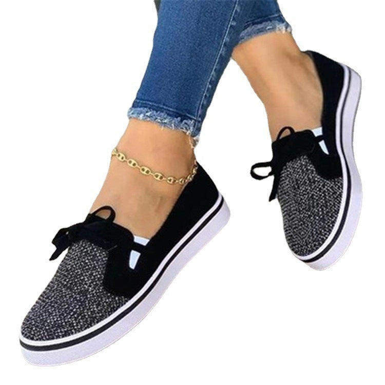 Phoebe – Baskets en Toile avec Lacets