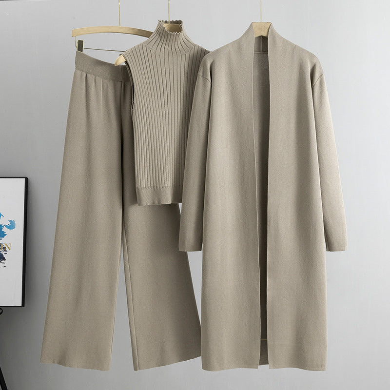 Tanya – Ensemble en Tricot avec Veste, Cardigan et Pantalon