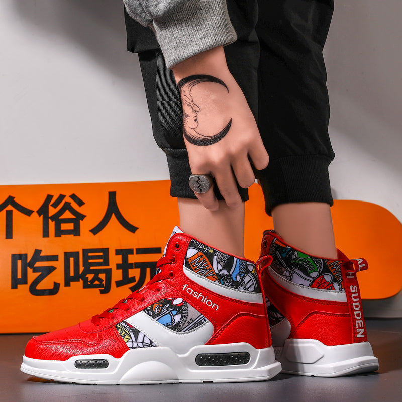 Cliff – Baskets Montantes Graffiti pour Homme