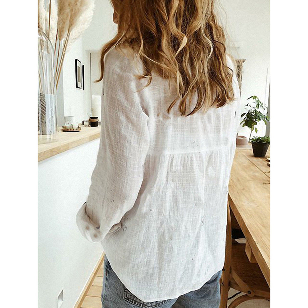 Jasmine – Cardigan décontracté à boutons et manches longues