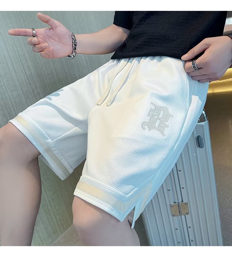 Joel – Sportliche Shorts mit weitem Bein und Kordelzug