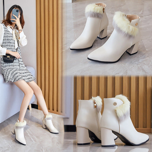 Helen – Bottes d'hiver pour femmes en cuir vegan haut de gamme