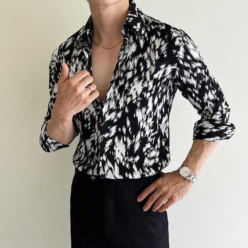 James – Chemise Slim Imprimée pour Homme