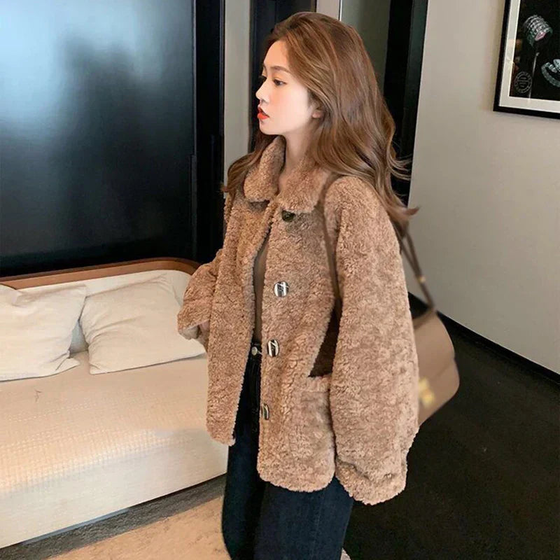 Phoebe – Veste d'hiver chaude avec capuche en fausse fourrure pour femmes
