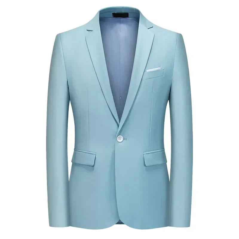 Nathan – Blazer Slim-Fit pour Hommes en Couleurs Élégantes