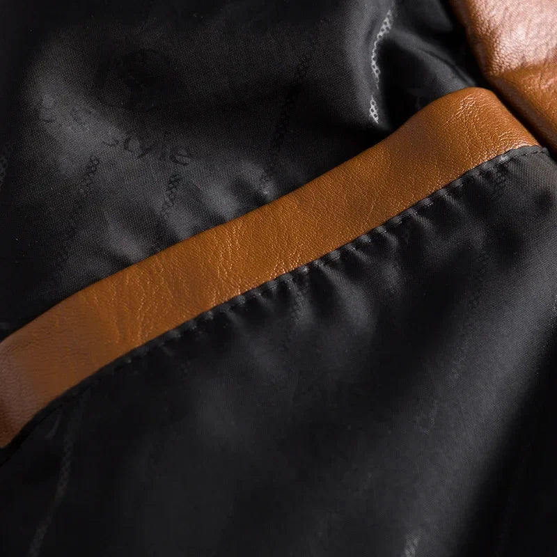 Noel - Veste en cuir vegan à deux boutons