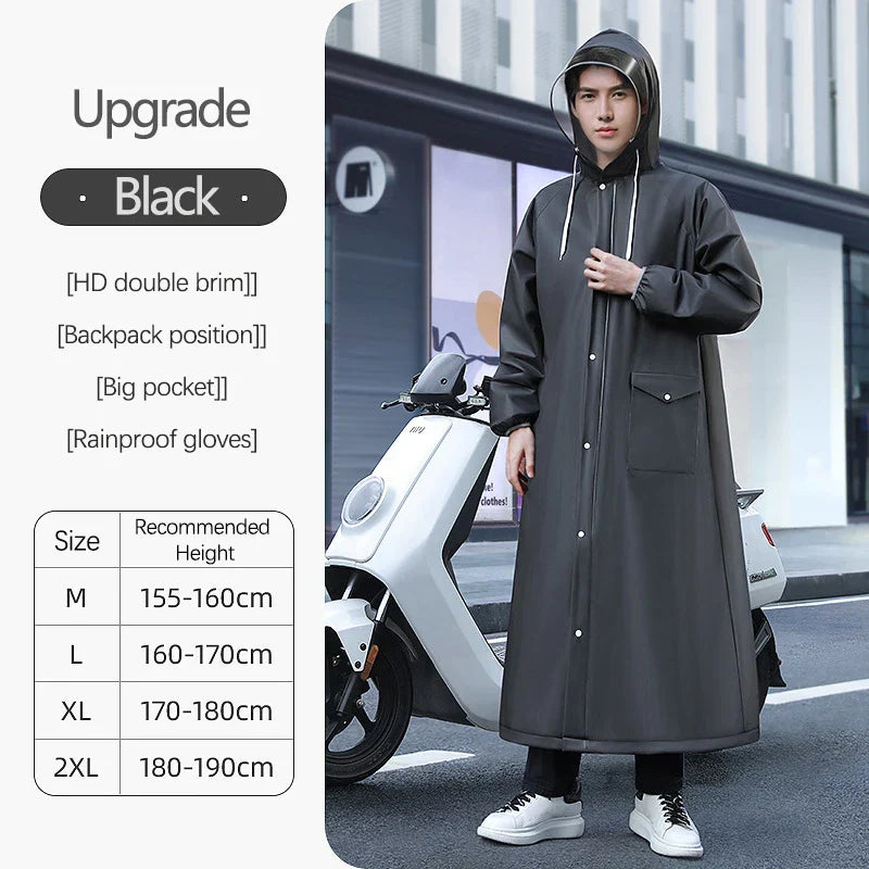 Steve – Manteau de pluie long et imperméable pour hommes