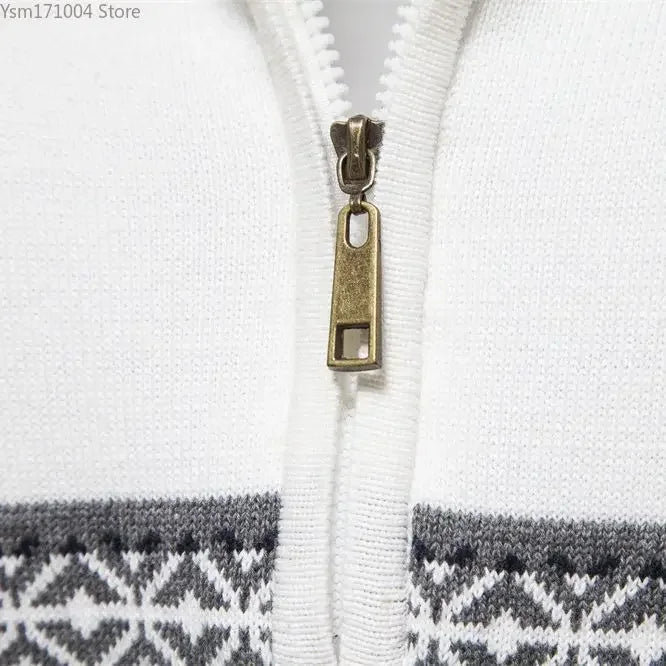 Ian – Pull à Col Haut Rayé pour Homme