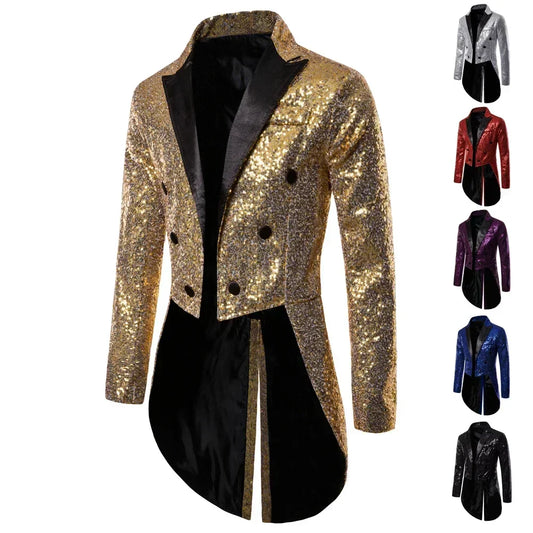 Winston – Frac scintillant pour hommes avec paillettes pour occasions spéciales
