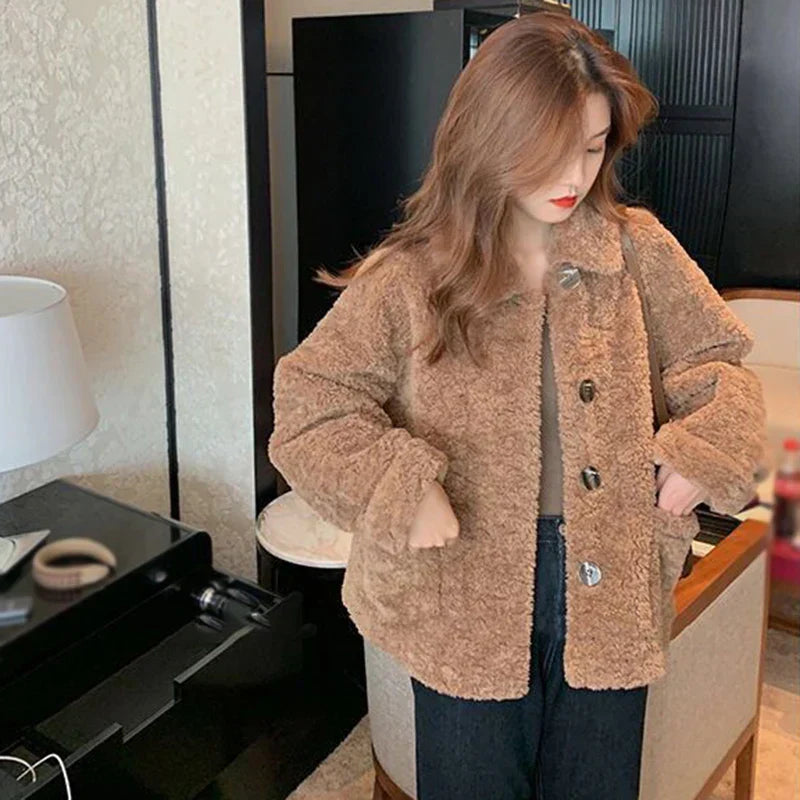 Phoebe – Veste d'hiver chaude avec capuche en fausse fourrure pour femmes