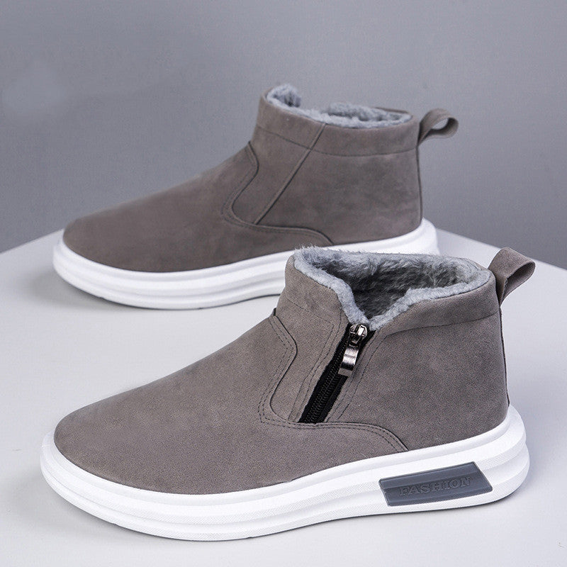 Bernard – Bottes d'hiver chaudes avec polaire et fermeture éclair latérale