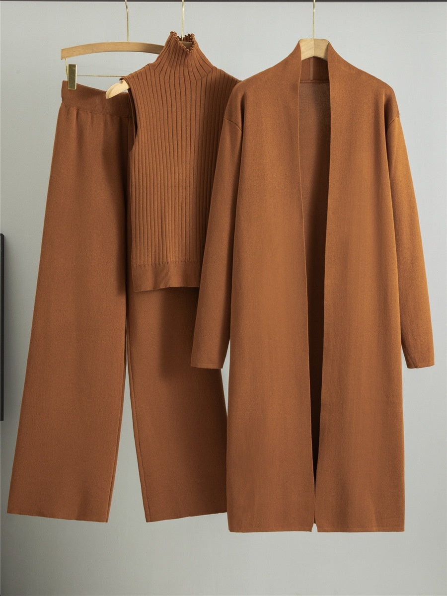 Tanya – Ensemble en Tricot avec Veste, Cardigan et Pantalon