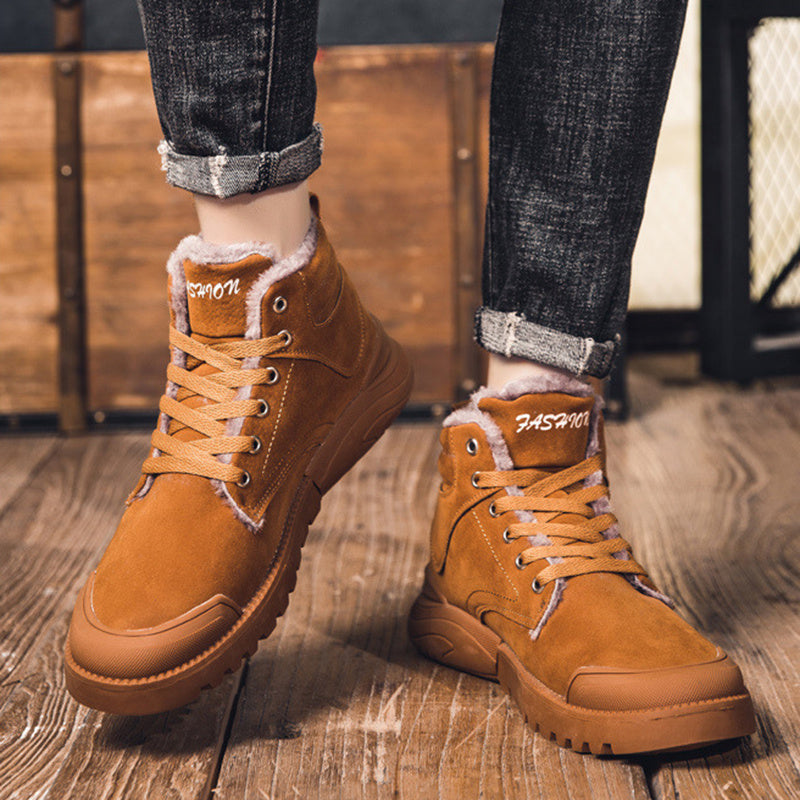 Ross – Bottines chaudes pour homme avec doublure en peluche