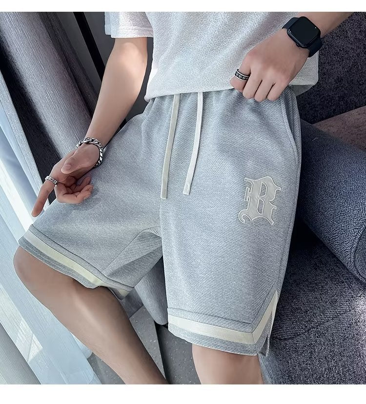 Joel – Sportliche Shorts mit weitem Bein und Kordelzug