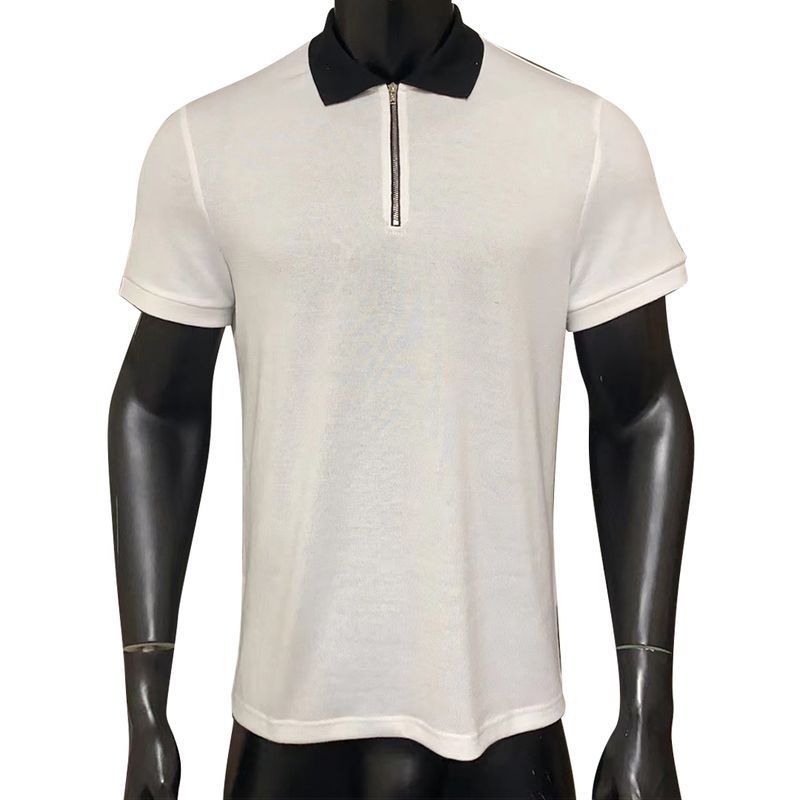 Carl – Polo Homme en Blanc Pur à Manches Courtes