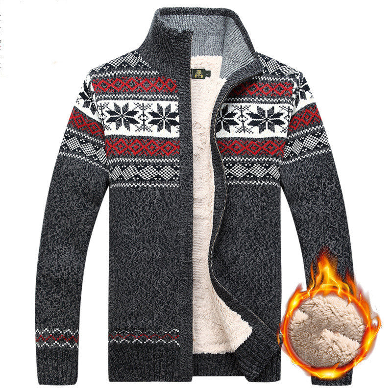 Cameron – Cardigan en Velours Chaud pour Hommes