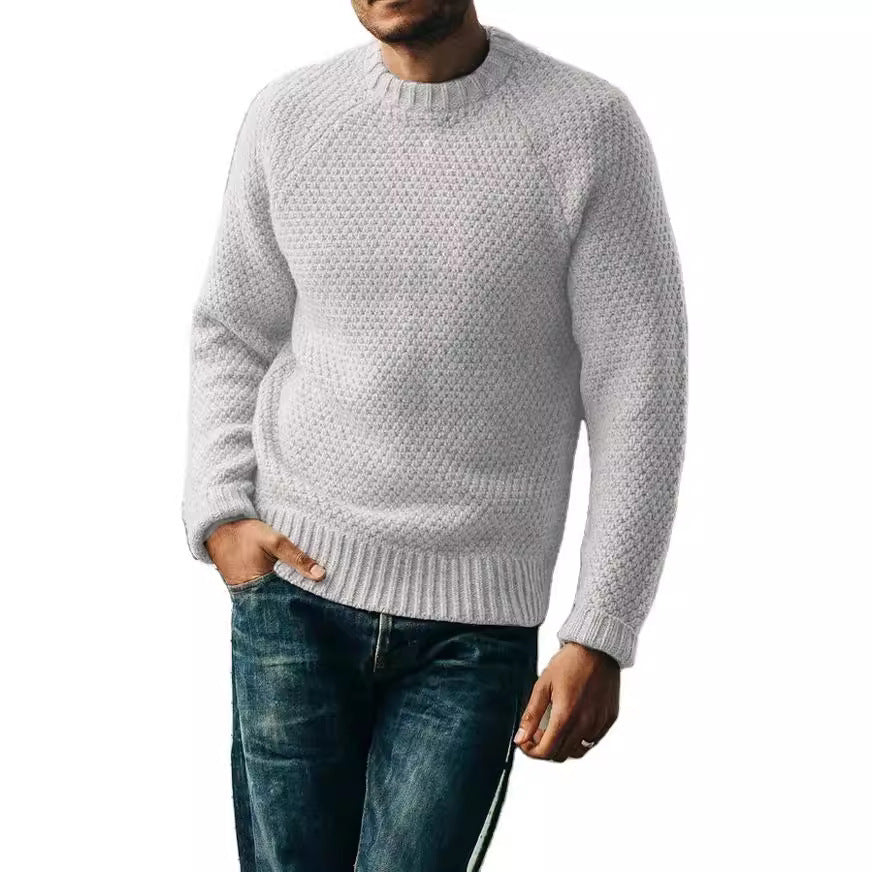 Ken – Pull-over d'hiver à col rond et design uni