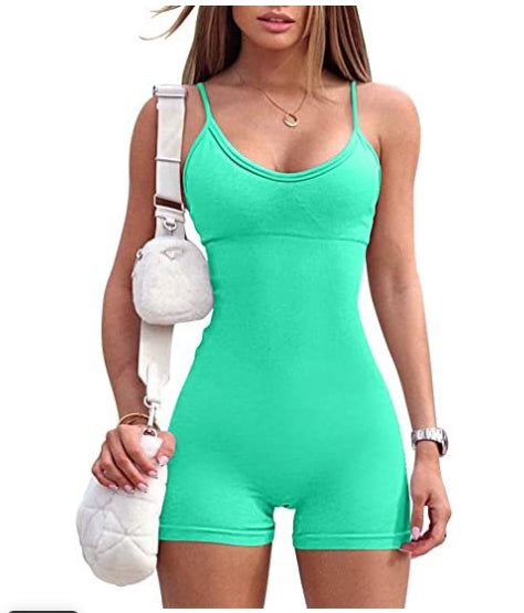 Carly – Combinaison Sportive avec Bretelles Spaghetti pour Femmes
