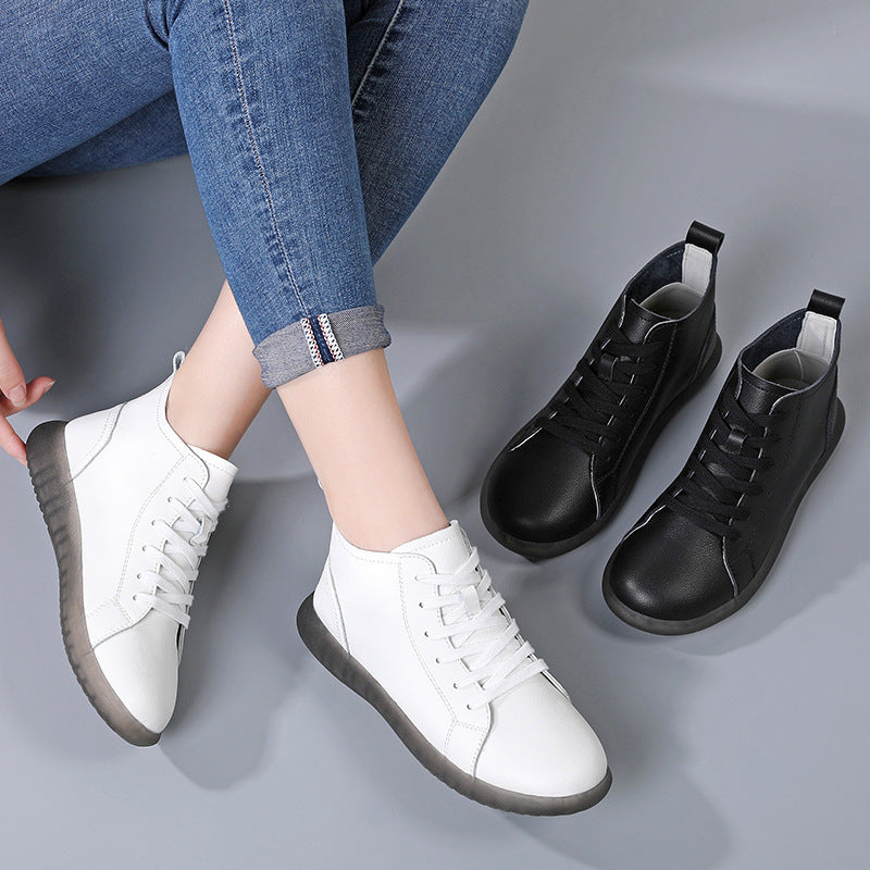 Emma – Bottines plates pour femmes en cuir vegan