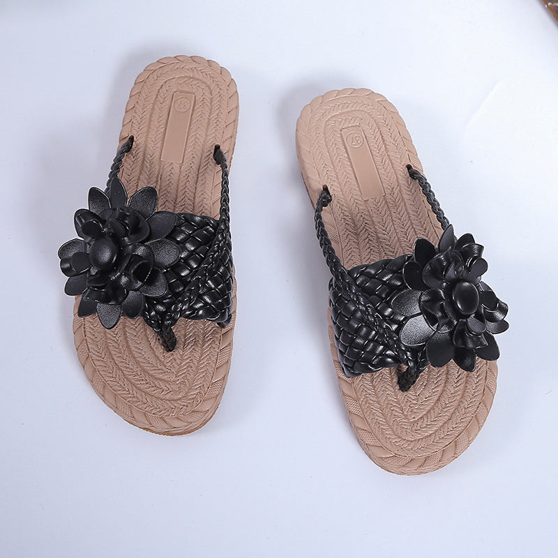 Marion – Sandales à fleurs pour plage et extérieur