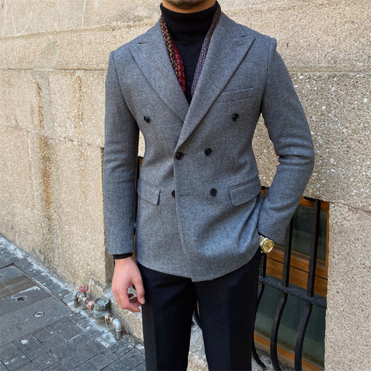 Winston – Costume croisé en laine pour homme