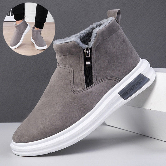 Bernard – Bottes d'hiver chaudes avec polaire et fermeture éclair latérale