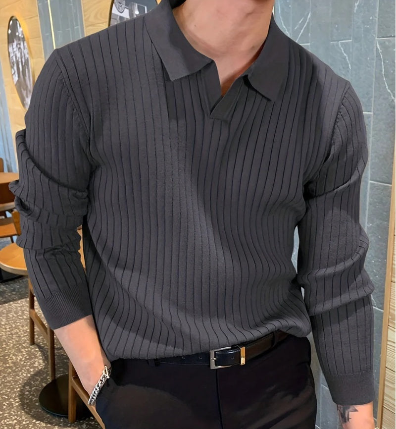 Jean – Polo Homme Élégant avec Texture Gaufrée