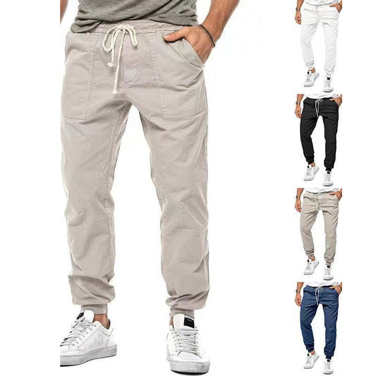 Jeffrey – Pantalon décontracté pour hommes à coupe fuselée pour loisirs et sport