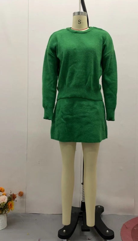 Danielle – Ensemble en Tricot Élégant pour Femme à Manches Longues