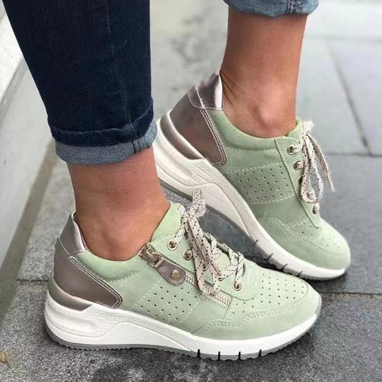 Jean – Chaussures de sport confortables pour femme avec semelle épaisse