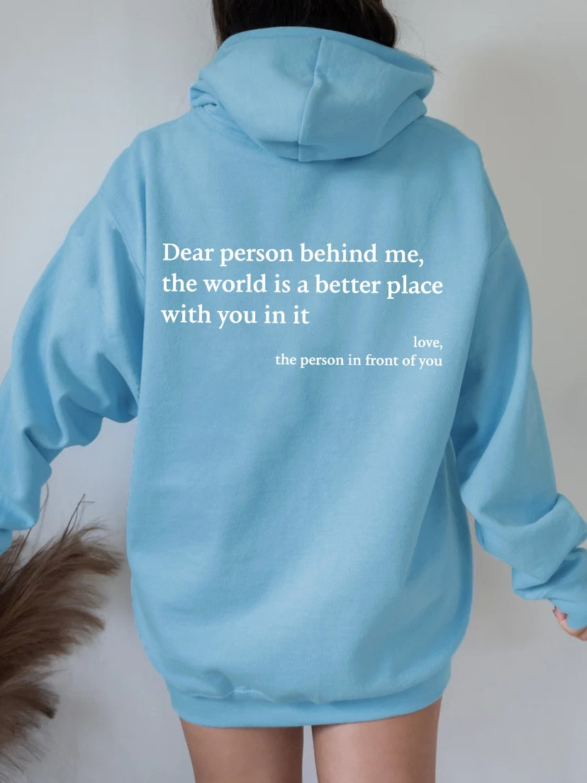 Brenda – Hoodie en peluche pour femmes avec poche kangourou et imprimé