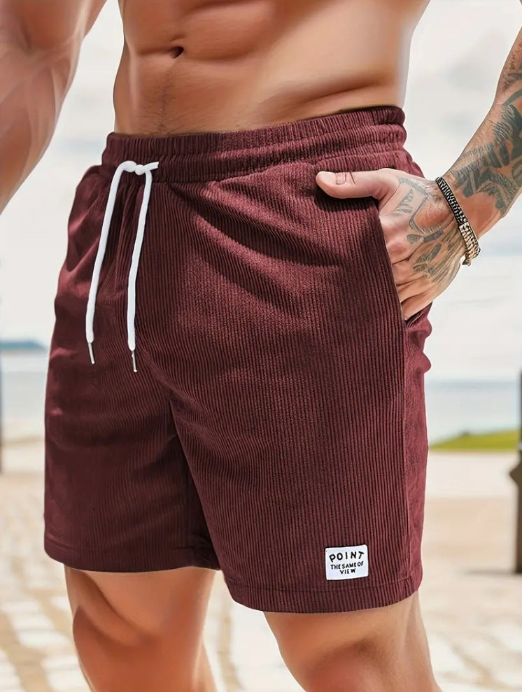 Caroline – Lässige Sommercordshorts mit Schnürung